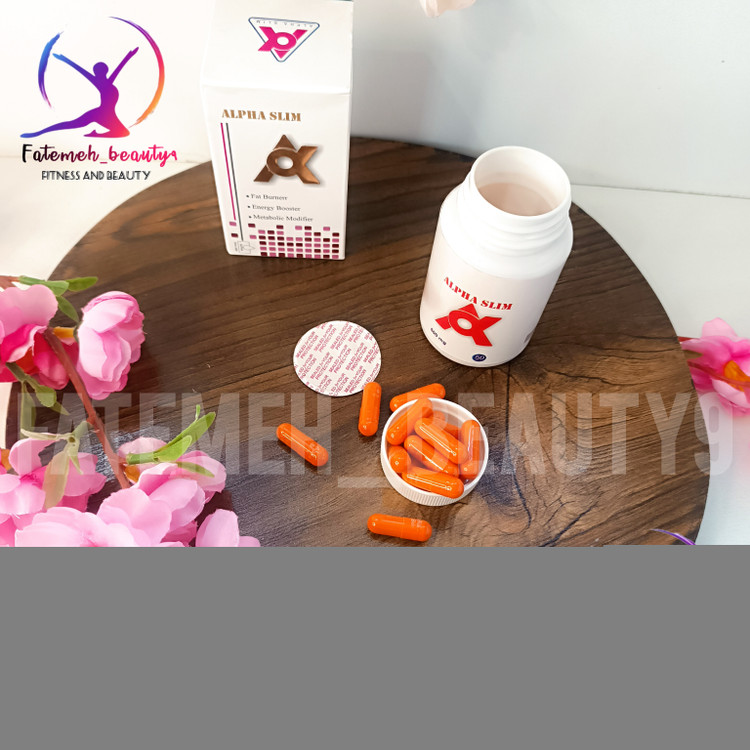 قرص آلفا اسلیم در دو رنگ نارنجی و قرمز موجوده